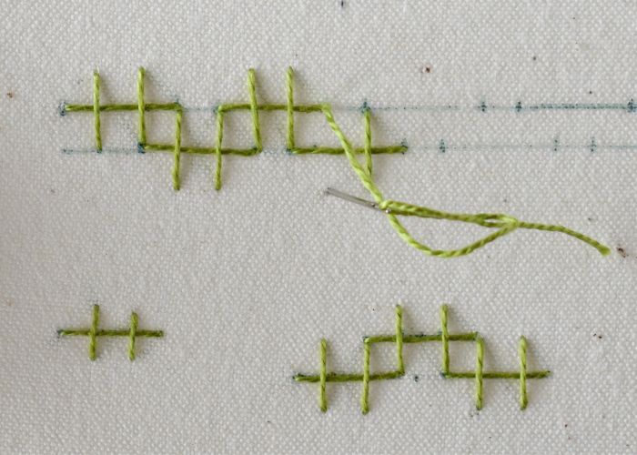 Chinese Cross Stitch hand embroidery tutrial step4 image