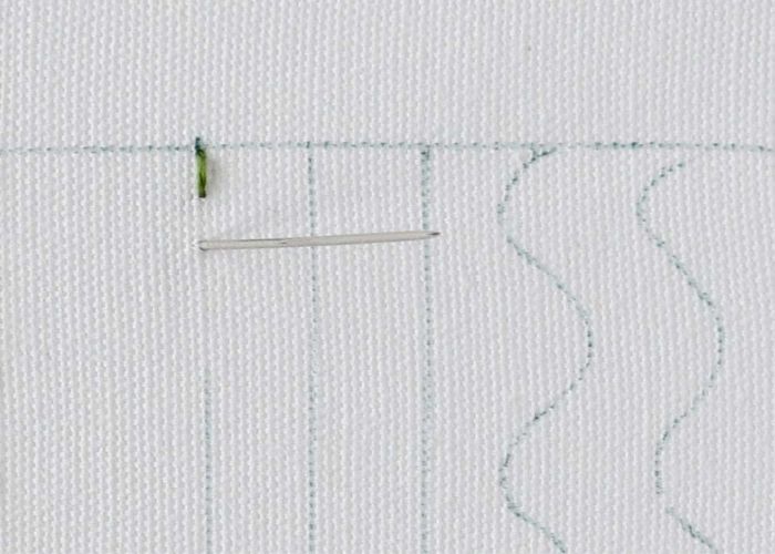Back Stitch hand embroidery tutorial step 3 image