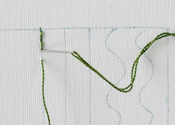 Back Stitch hand embroidery tutorial step 5 image