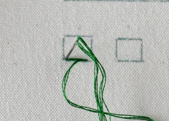 Indian Edging Stitch hand embroidery tutorial step 3 image