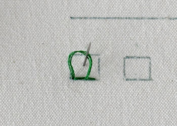Indian Edging Stitch hand embroidery tutorial step 4 image