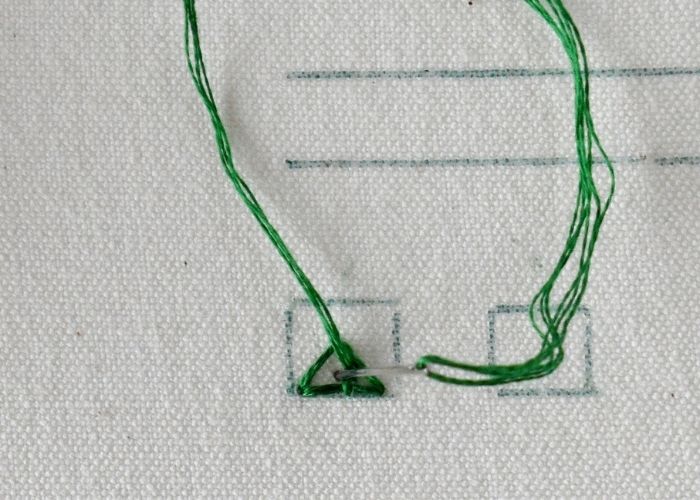 Indian Edging Stitch hand embroidery tutorial step 7 image