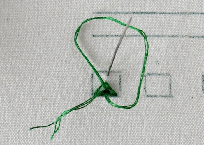 Indian Edging Stitch hand embroidery tutorial step 8 image