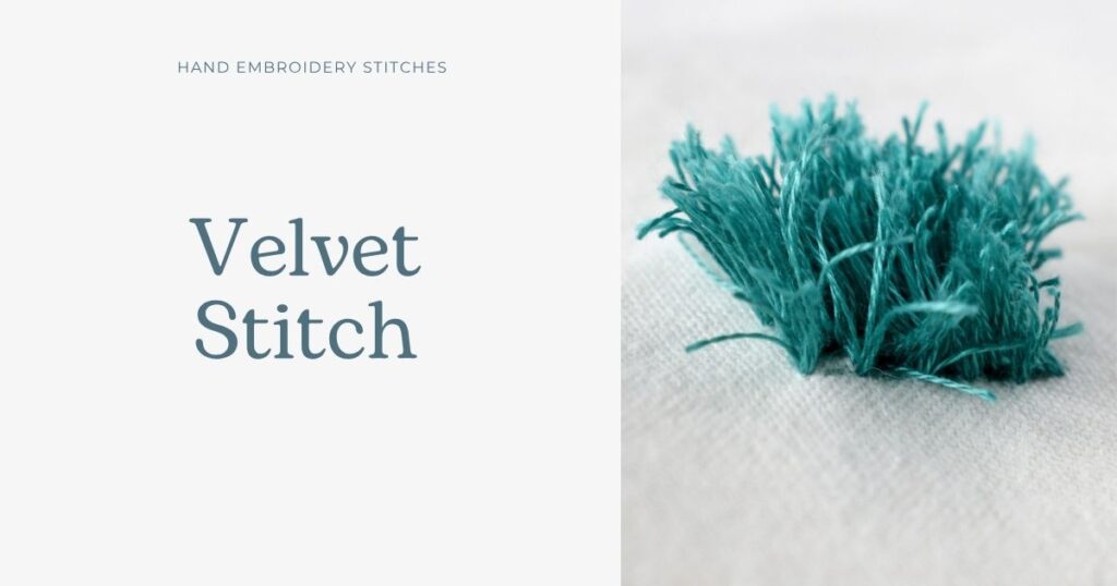 Velvet Stitch hand embroidery tutorial cover image