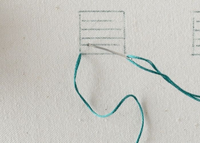 Velvet Stitch hand embroidery tutorial step 1 image