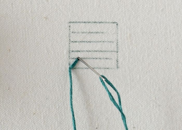 Velvet Stitch hand embroidery tutorial step 2 image