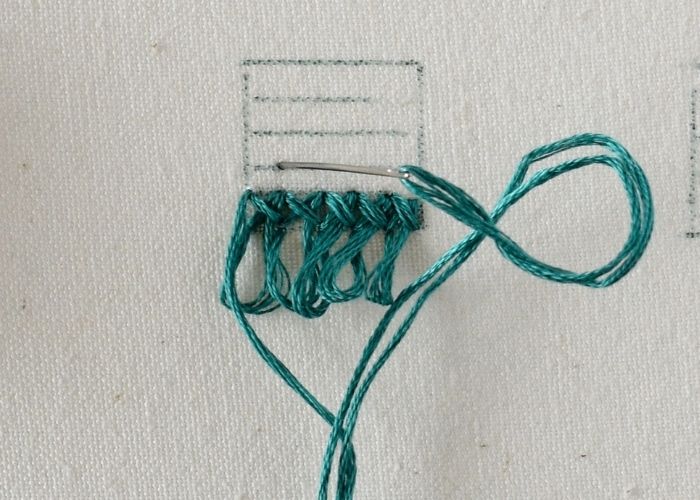Velvet Stitch hand embroidery tutorial step 6 image