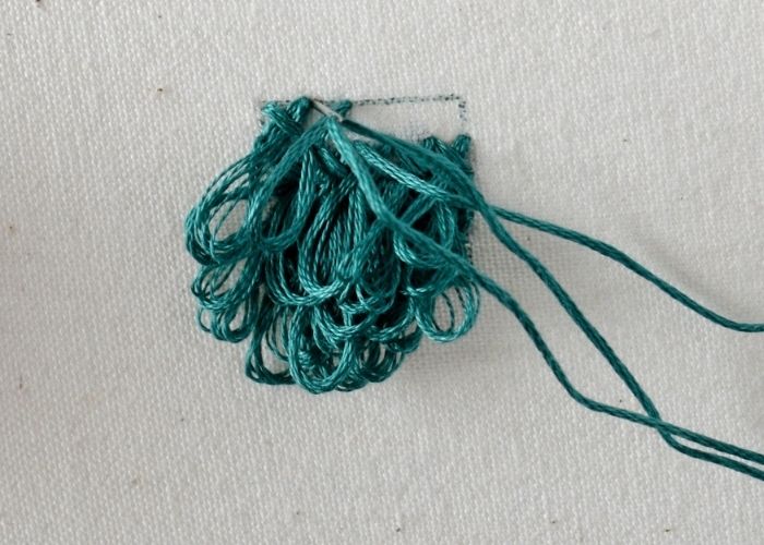 Velvet Stitch hand embroidery tutorial step 7 image