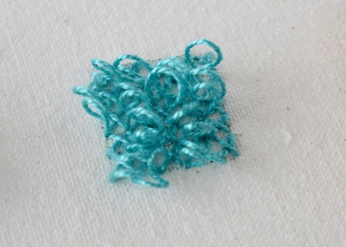 Velvet Stitch hand embroidery tutorial step 9 image