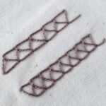 Embroidery stitch: Closed Feather Stitch