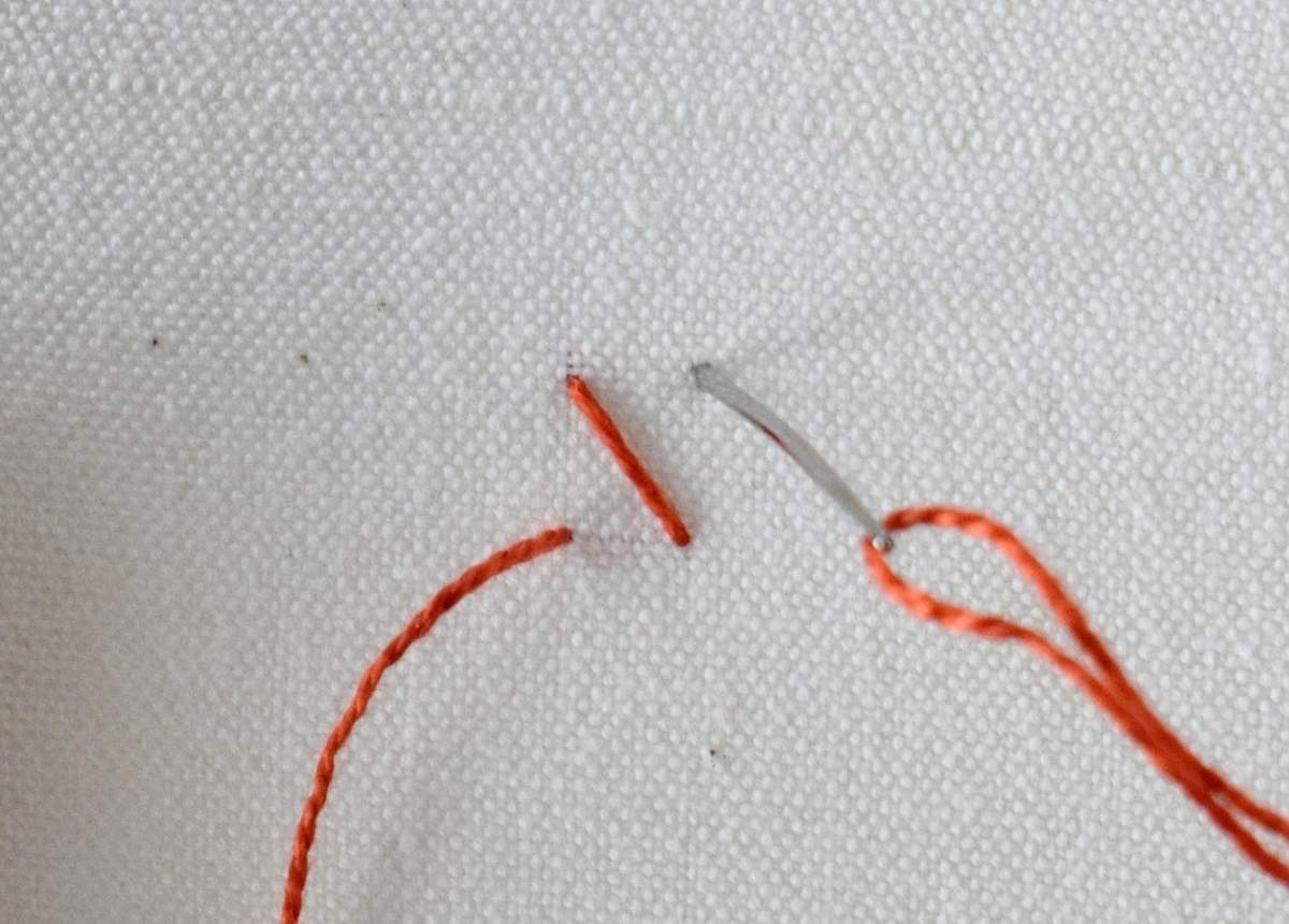 Dutch Cross Stitch hand embroidery tutorial step 2 image