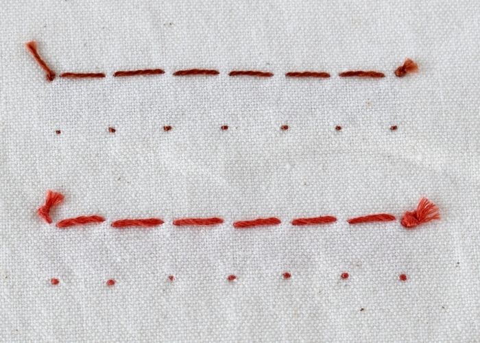 Knotted Diamond Stitch back side image