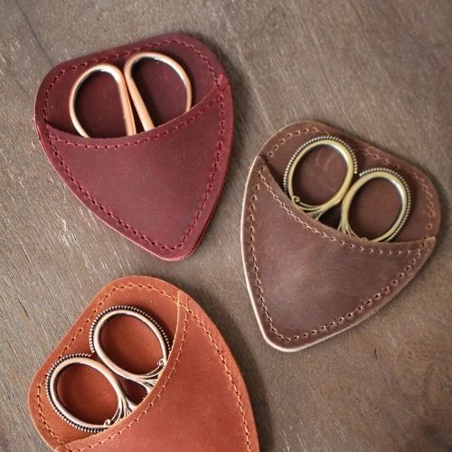 Mini Leather Scissor Keeper on Etsy