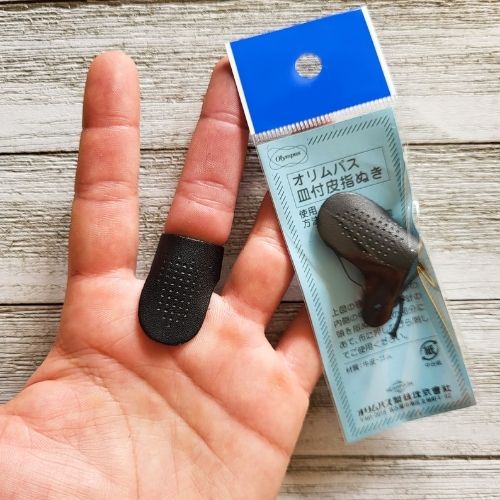 Sashiko Leather Thimble by Olympus on Etsy