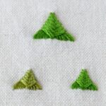 Embroidery stitch: Sprat’s Head Stitch