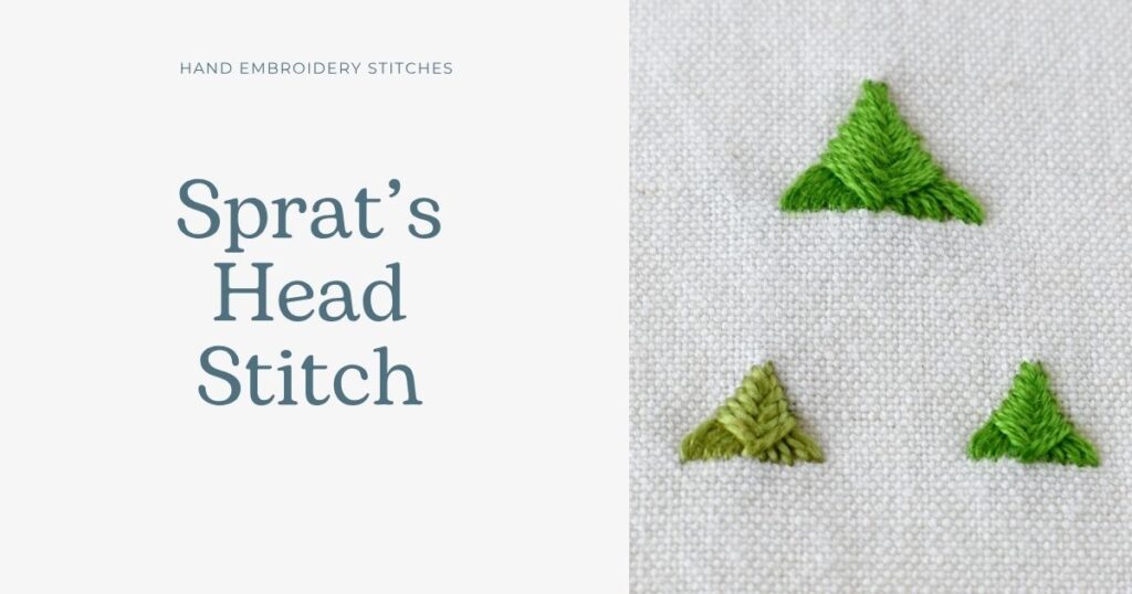 Sprats Head Stitch hand embroidery tutorial cover image