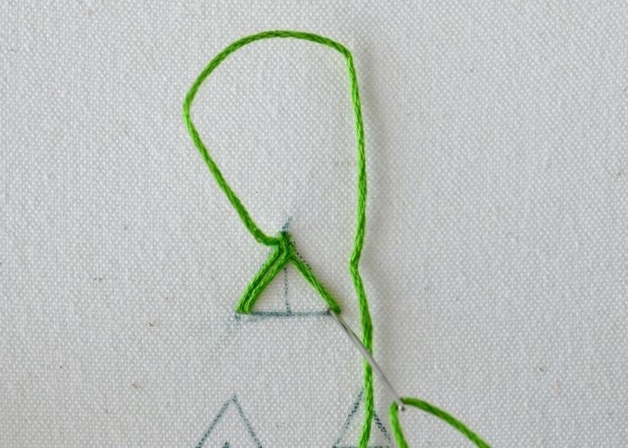 Sprats Head Stitch hand embroidery tutorial step 6 image