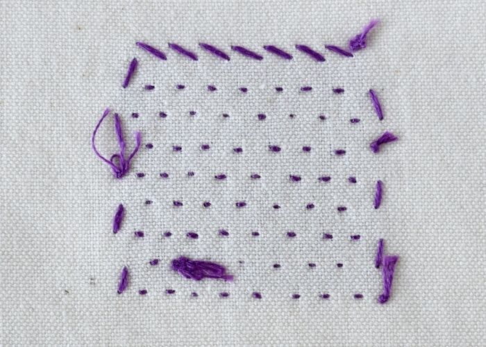 Wave Stitch back side image