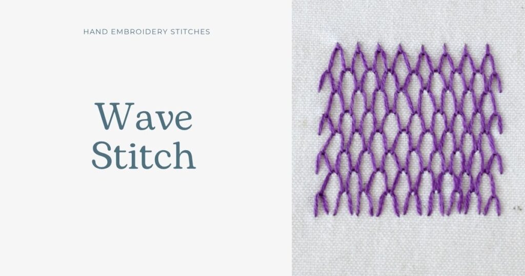 Wave Stitch hand embroidery tutorial cover image