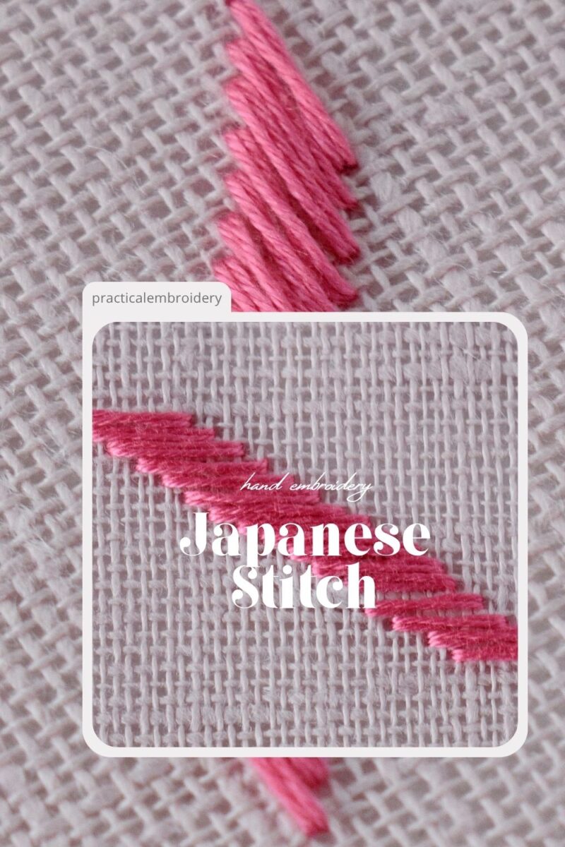 Master the Japanese Stitch Embroidery Technique PIN image