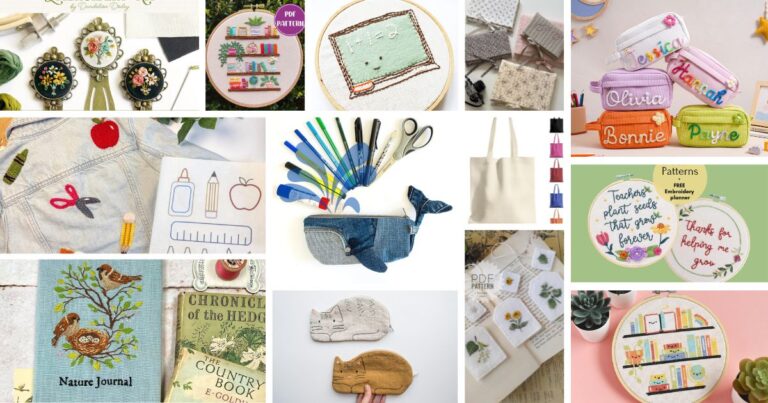 Back to School Embroidery Designs Hand Embroidery Ideas and Projects cover image