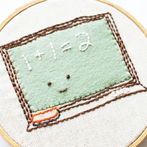 Homework Helpers - Back to School Embroidery Pattern on Etsy