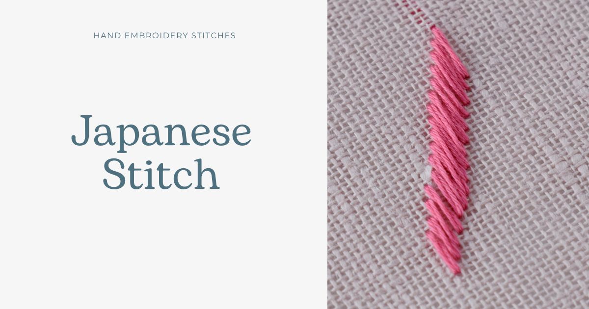 Japanese Stitch hand embroidery tutorial cover image