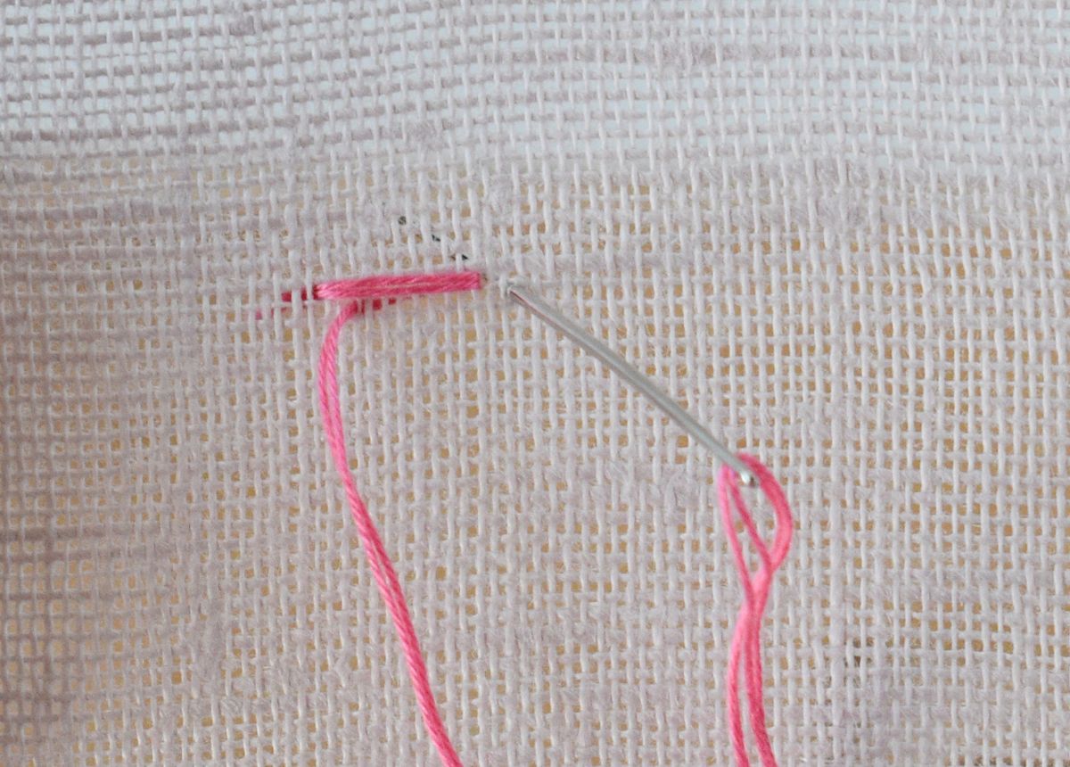 Japanese Stitch hand embroidery tutorial step 3 image