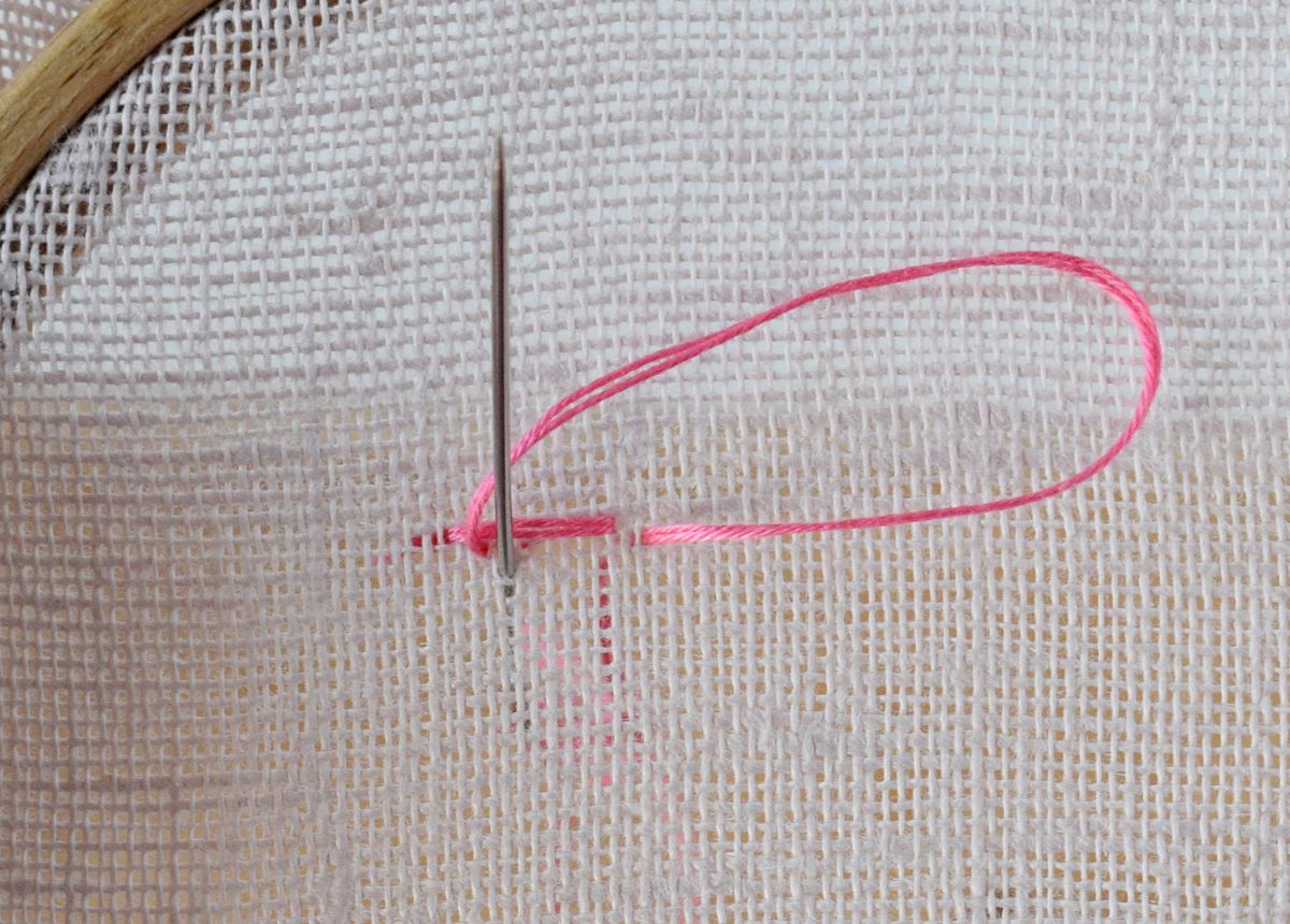 Japanese Stitch hand embroidery tutorial step 4 image