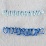 Embroidery stitch: Pendant Couching