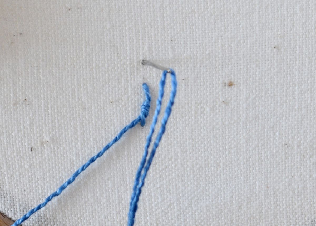 Portuguese Stem Stitch hand embroidery tutorial step 5 image