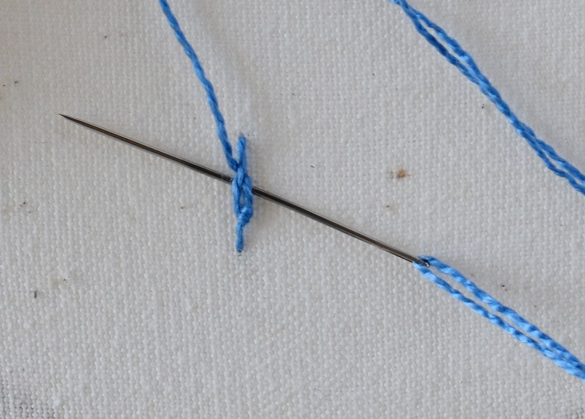 Portuguese Stem Stitch hand embroidery tutorial step 7 image