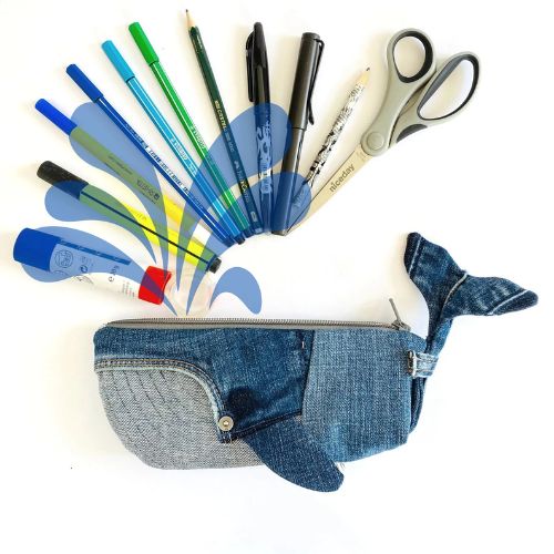 Whale pencil case sewing pattern on Etsy