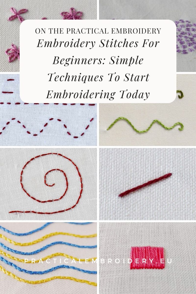 Hand Embroidery Basics Every Beginner Needs PIN image