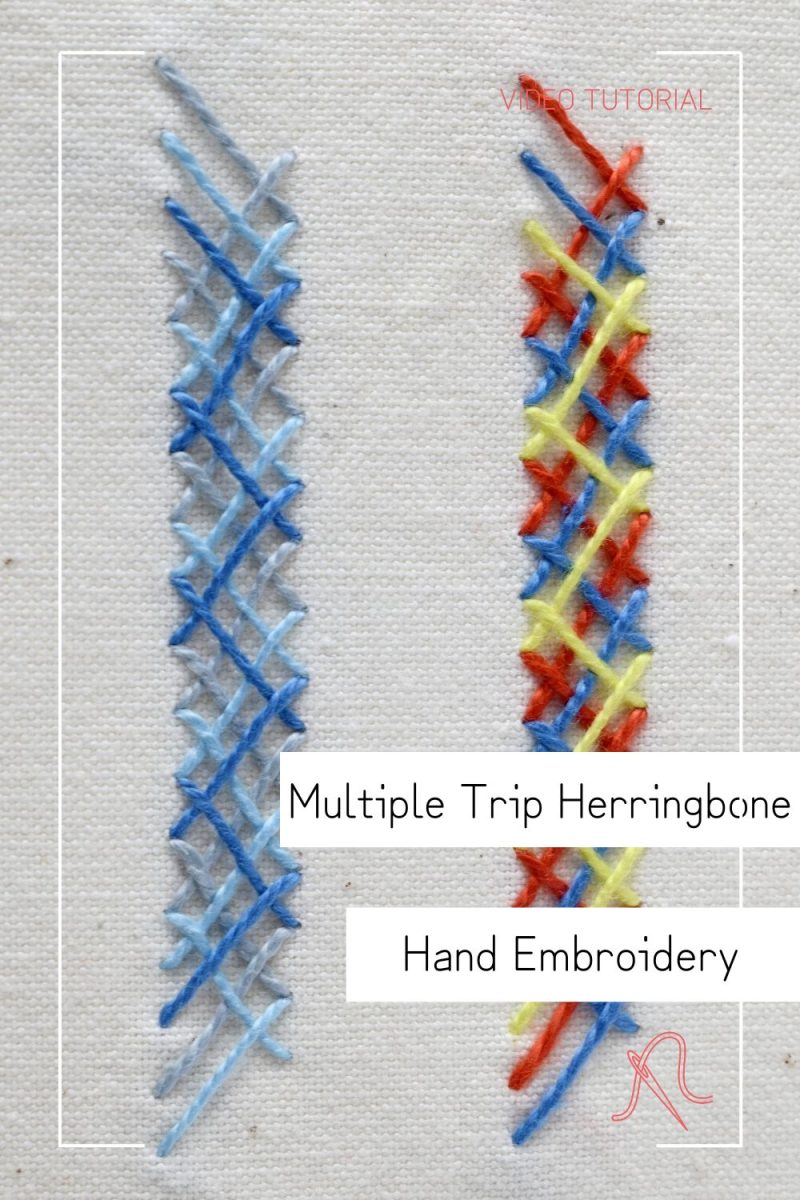 Video Tutorial: Layered Herringbone Made Easy PIN image