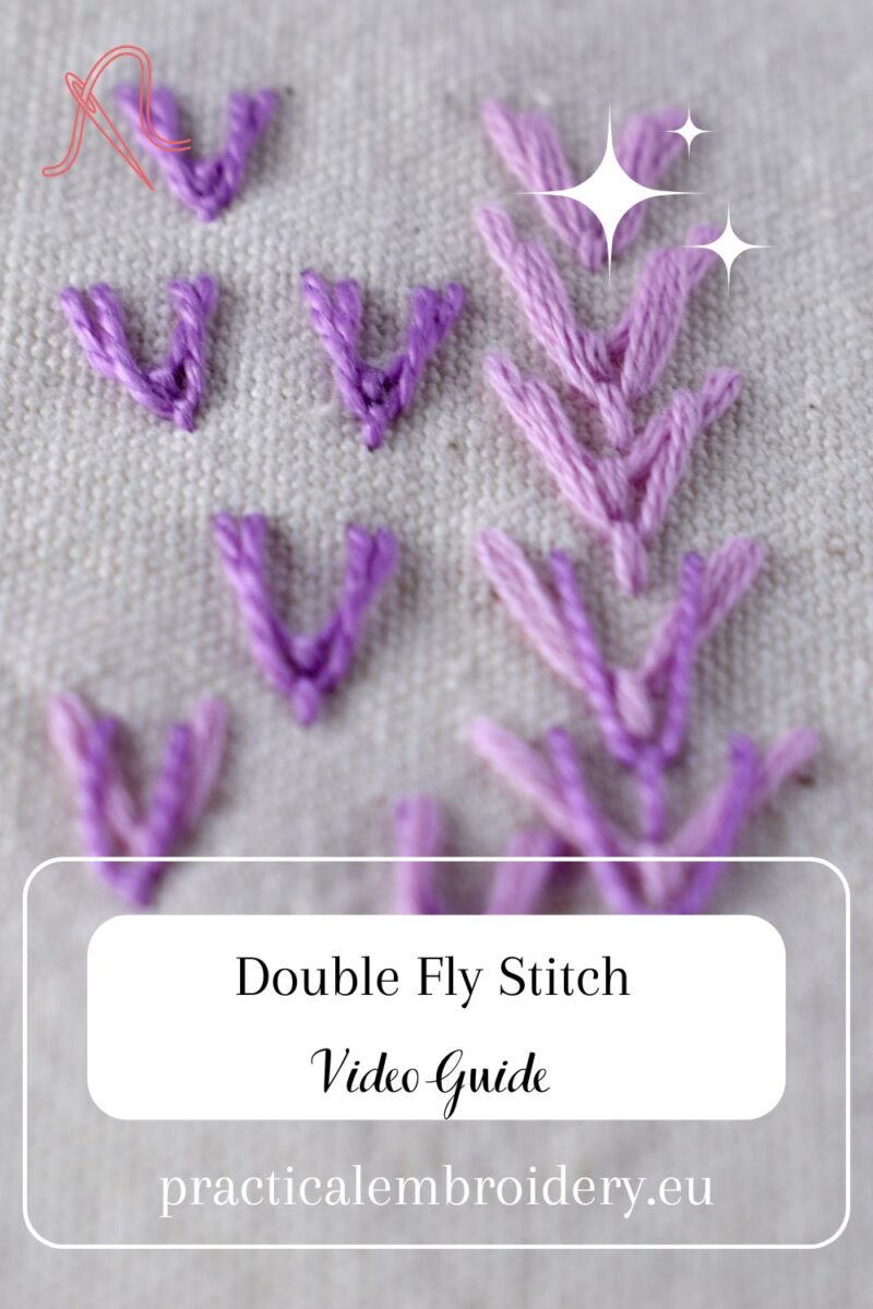 Watch: Double Fly Stitch Video Tutorial PIN image
