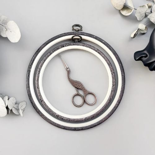 Embroidery hoop for needlework display on Esty