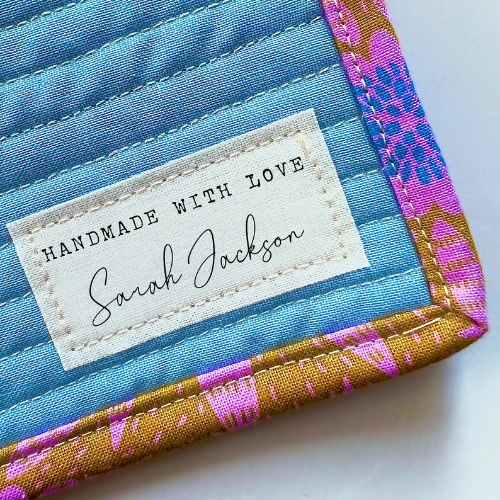 Personalized Cotton Quilt Labels on Etsy
