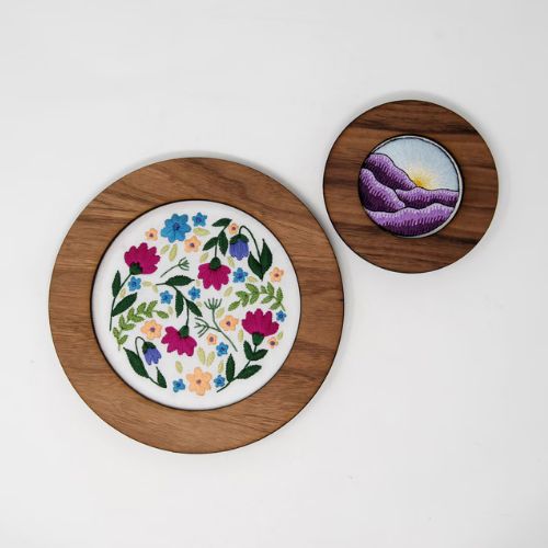 Round Wood Embroidery Frame on Etsy