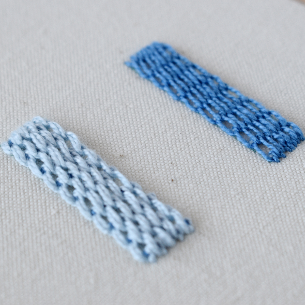 Raised Blanket Stitch Band hand embroidery sampler image