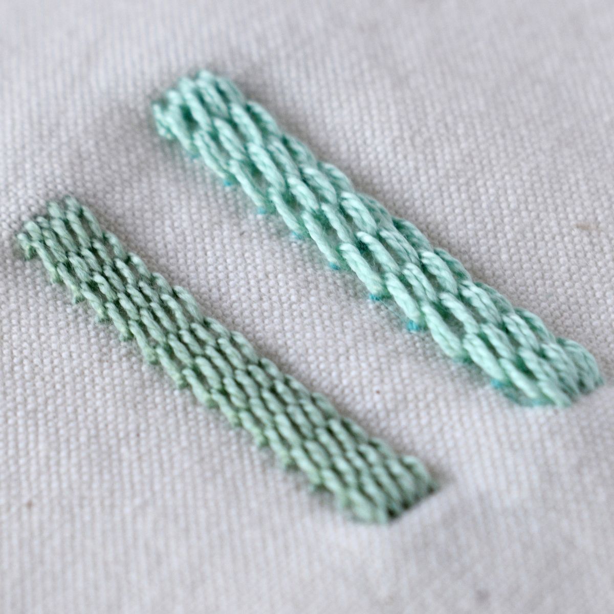Raised Stem Stitch Band