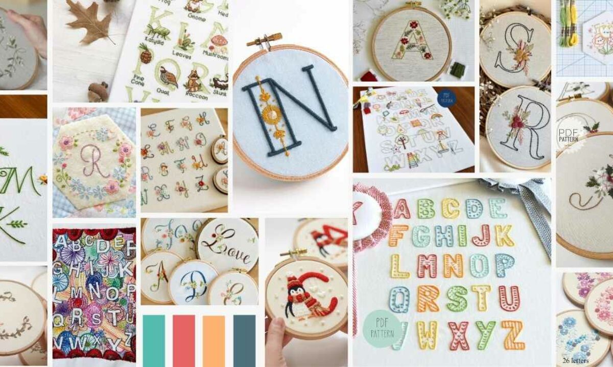 Hand embroidered monograms - the best way to personalize gifts, image size:1200x720